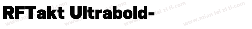 RFTakt Ultrabold字体转换